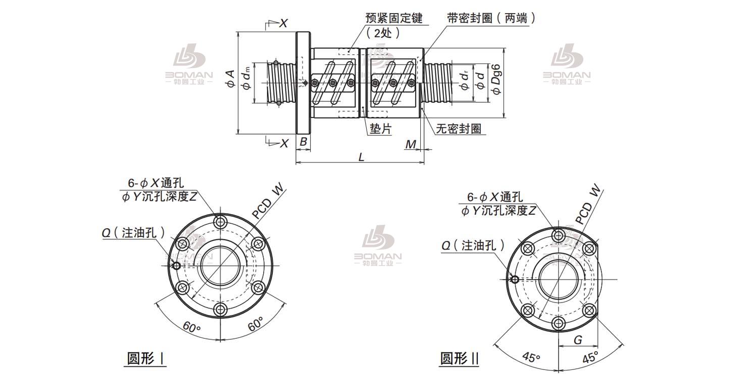 DFT12516-7.5-SFT滚珠丝杠螺母