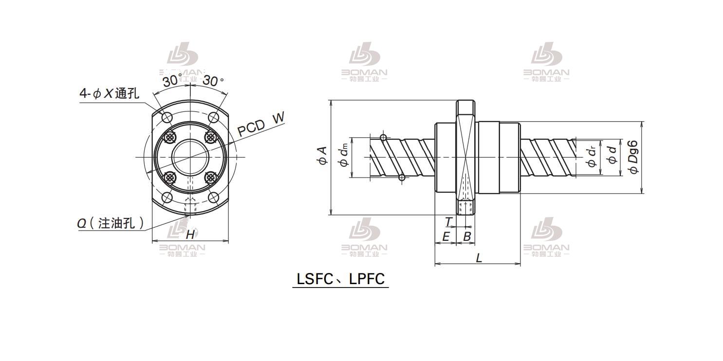 LPFC5050-6-LPFC滚珠丝杠