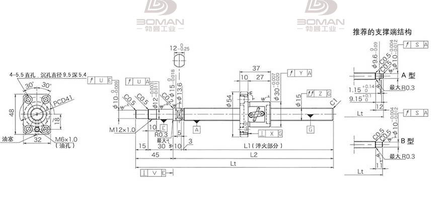 KURODA GP1502DS-BAPR-0600B-C3F 黑田丝杆3d下载
