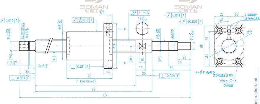 TBI XSVR02020A1DGC5-399-P1 tbi c3丝杆