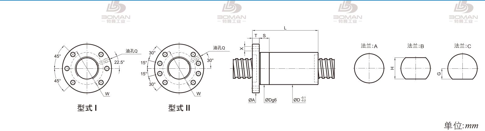 PMI FSDC2515 pmi丝杠的E和T