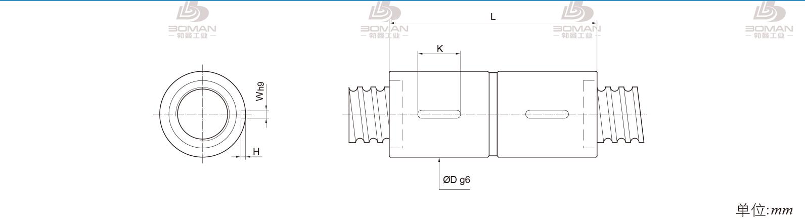 PMI RDIC5010-4 PMI TBI研磨级滚珠丝杆