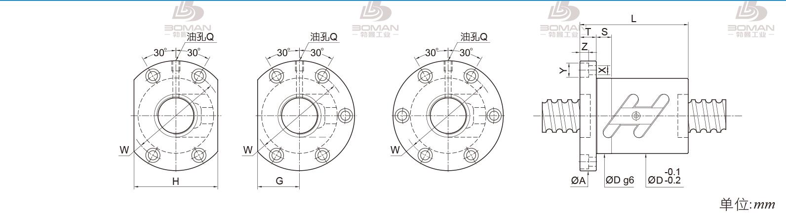 PMI FSWC4010-3 pmi丝杆官网