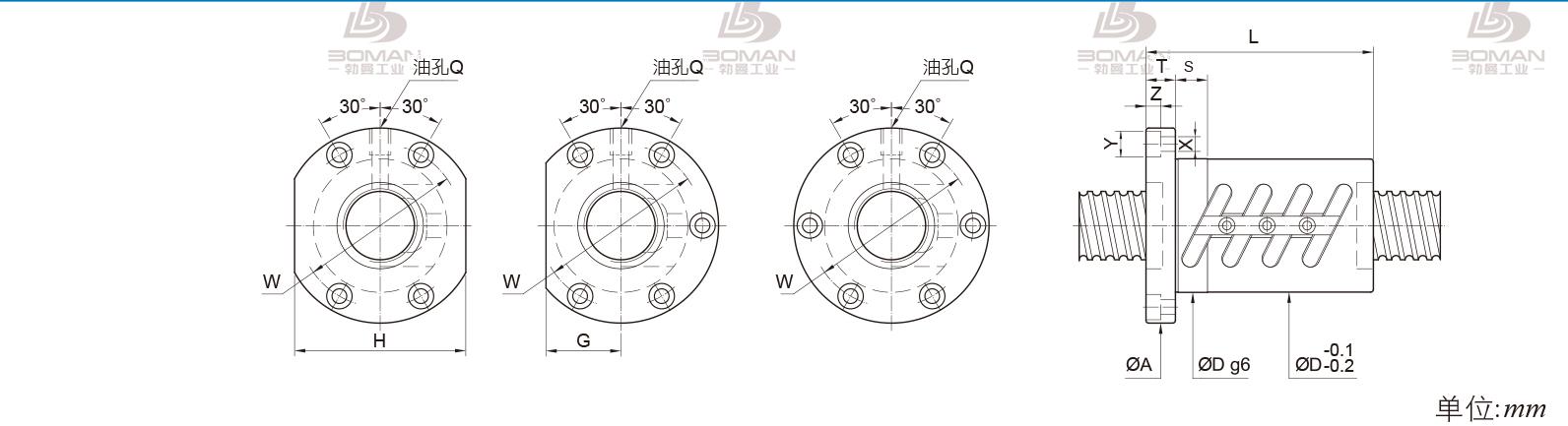 PMI FOWC3610-3 pmi滚珠丝杠能跑多少