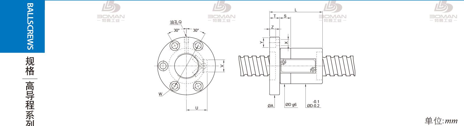 PMI FSVE6312-2.5 PMI公司丝杆参数表