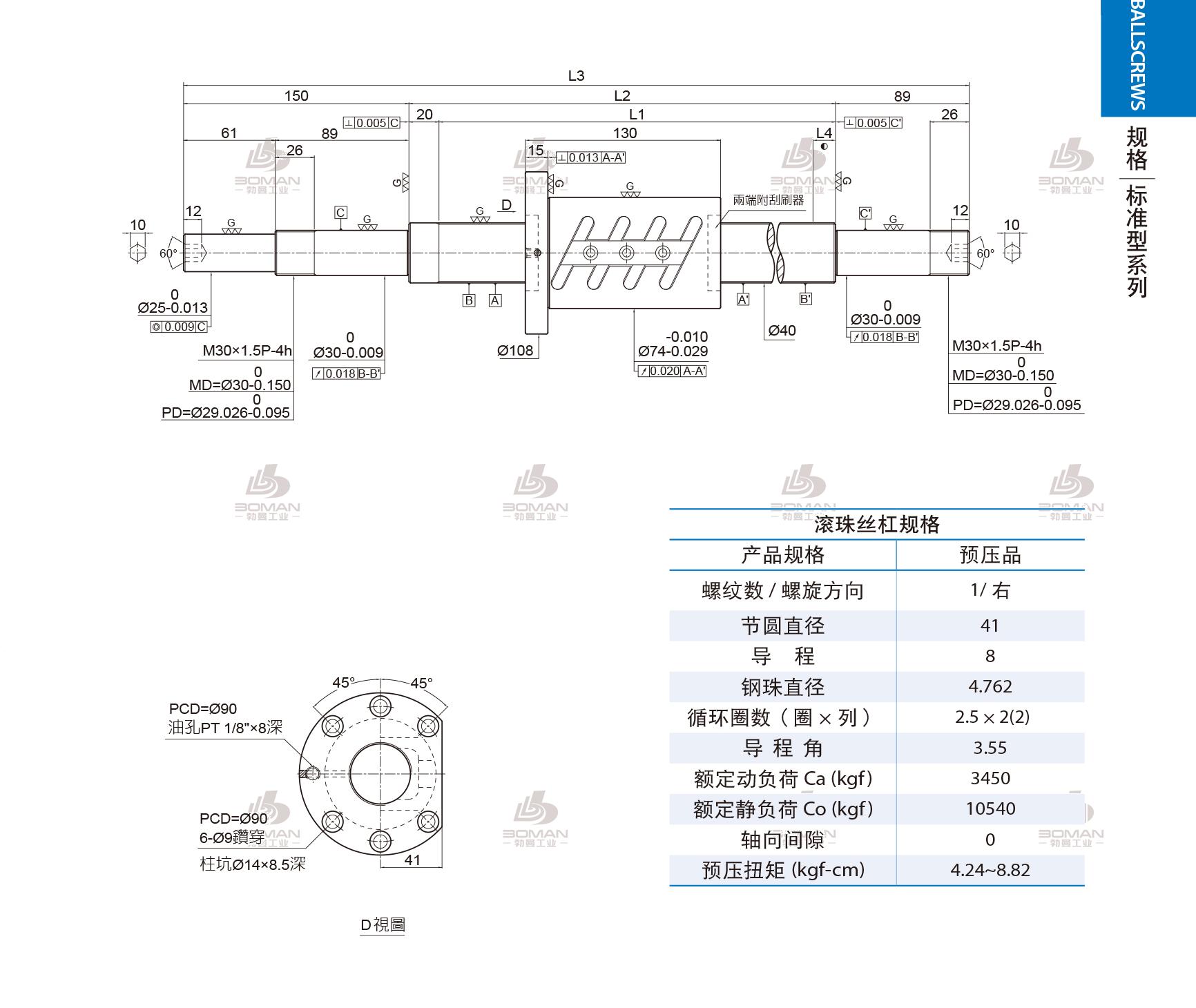 PMI 1R40-08B2-1FOWC-580-839-0.018 pmi滚珠丝杆3d