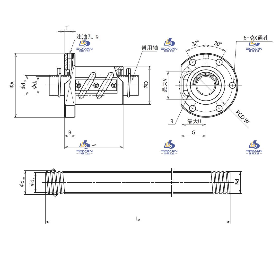 RNFTL1208A2.5S-NSK冷轧滚珠丝杠