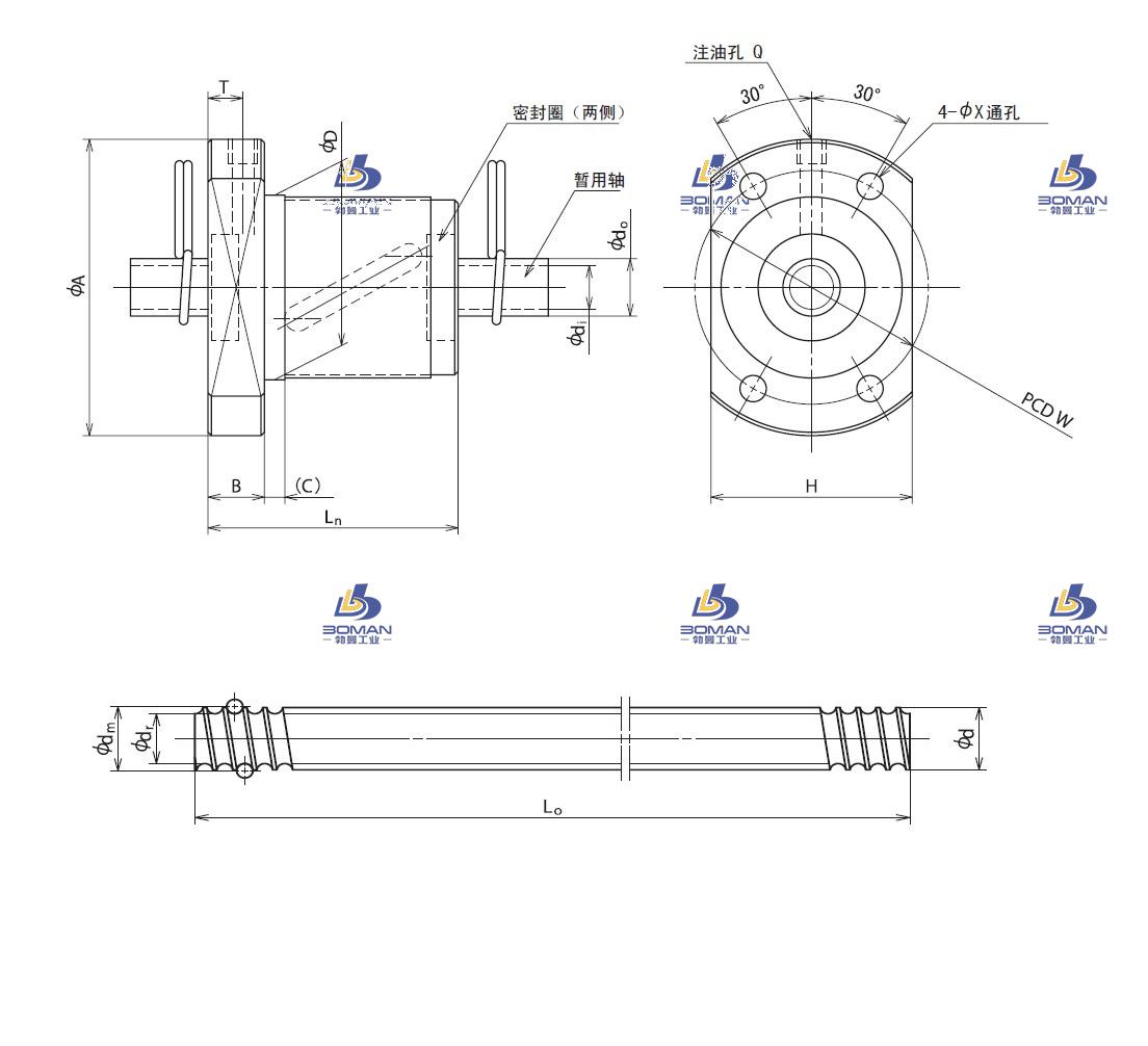 RNFBL1404A3.5S-RNFBL滚珠丝杠