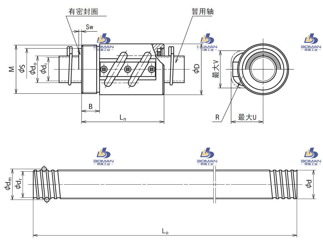 RNCT4010A7-RNCT冷轧滚珠丝杠