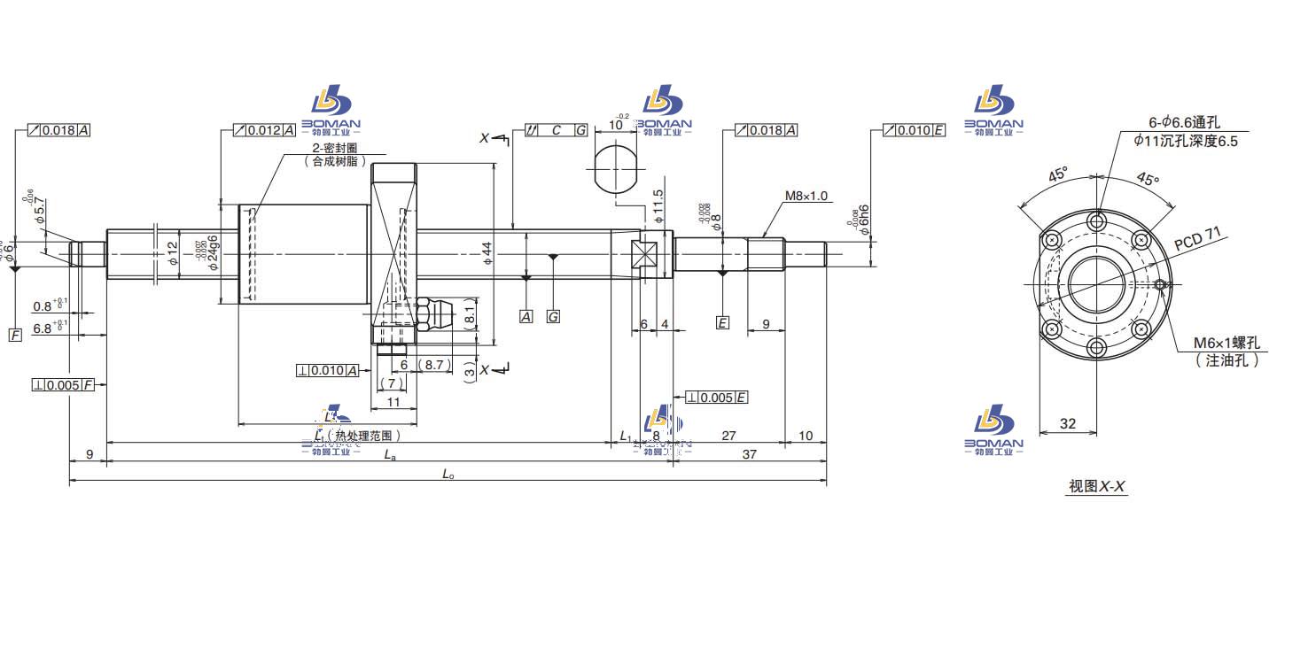 W3214SA-2Z-C5Z5-MA标准滚珠丝杠