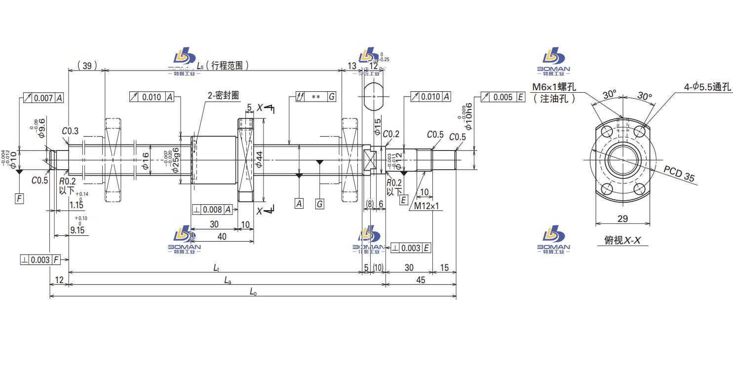 W1603KA-1PY-C3Z2-KA标准库存品丝杠