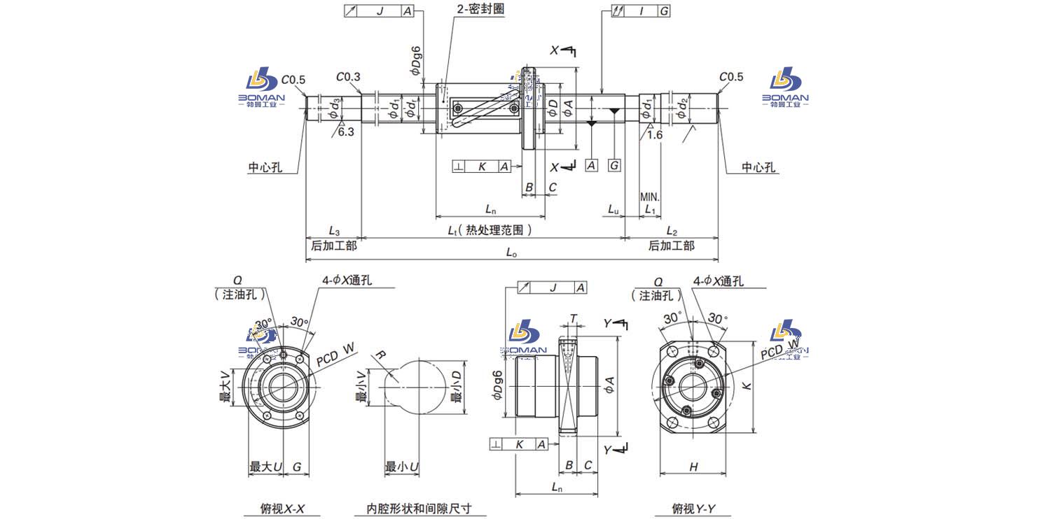 W2521FS-1-C5T20-NSK MS系列滚珠丝杠